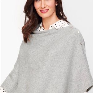 COPY - 🎄 CASHMERE ASYMMETRIC BUTTON PONCHO
